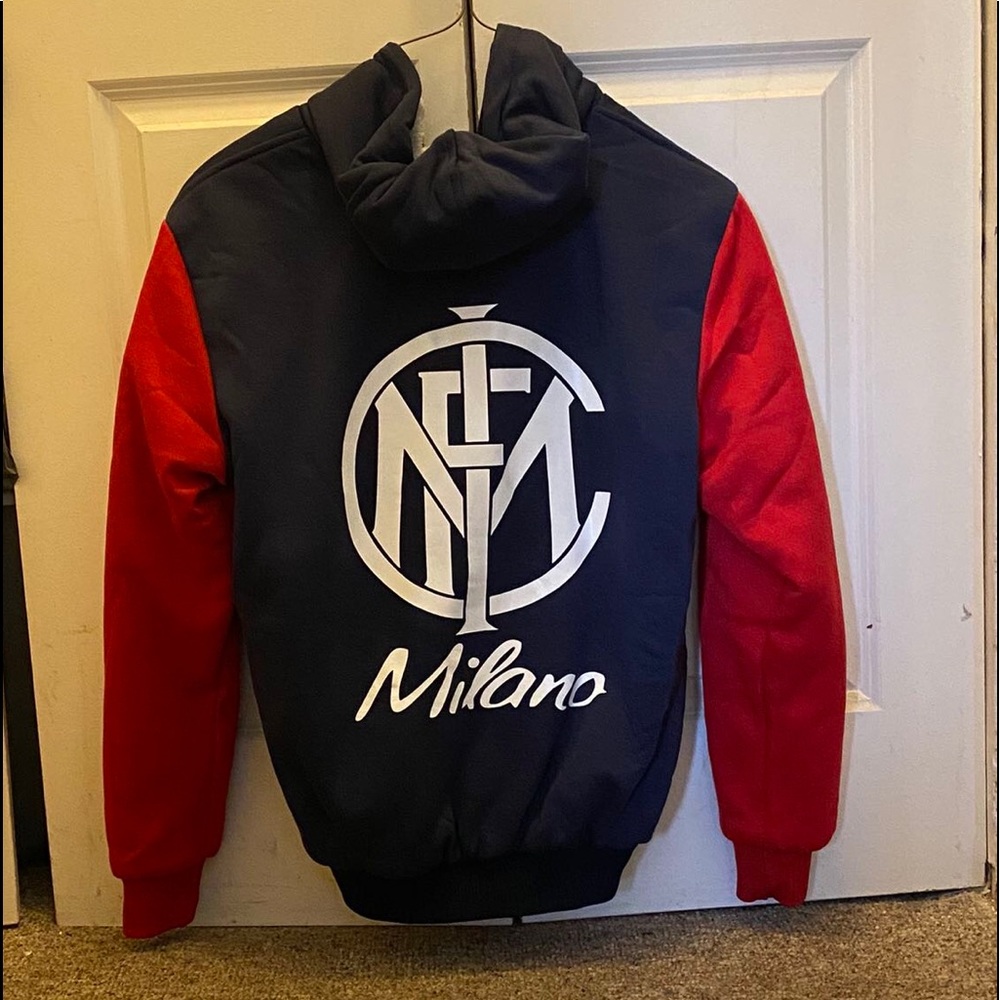 (WORN ONCE)RED/BLUE/WHITE Milano jacket